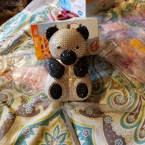 Panda crystal purse